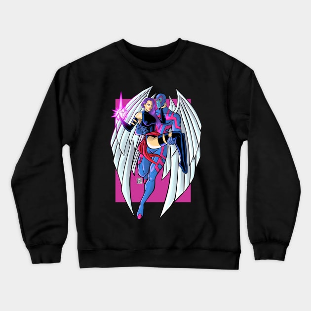 Archangel and Psylocke Crewneck Sweatshirt by sergetowers80